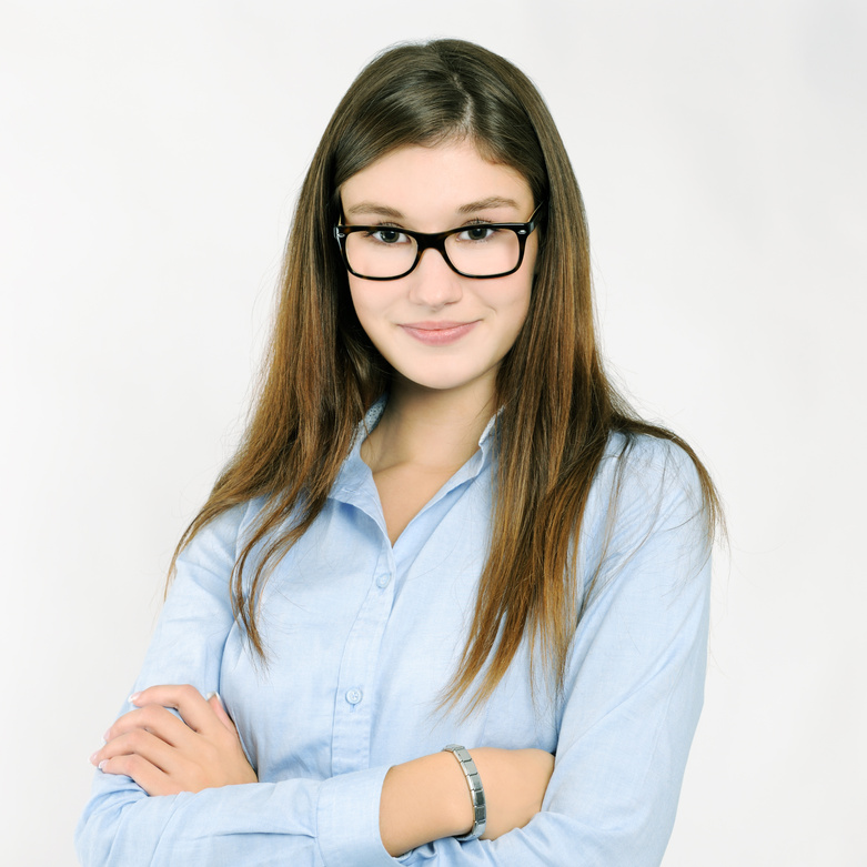 Pretty Girl with Glasses